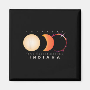 Aimant Solar Eclipse 2024 Indiana Total Eclipse America G