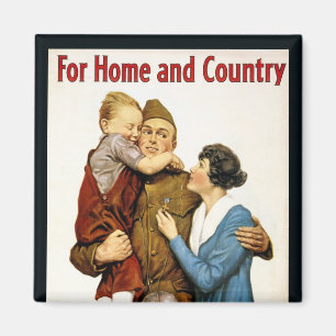 Aimant Soldat patriotique vintage pour le Victory Liberty