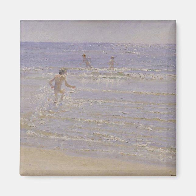 Aimant Soleil à Skagen : Garçons Baignade, 1892 (Devant)