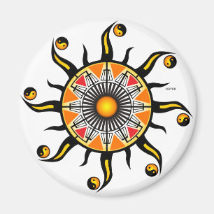 Aimant Soleil d'un panier