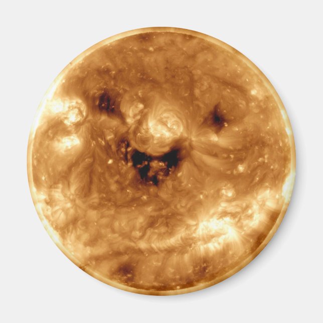 Aimant Soleil souriant de l'Observatoire Solaire de la NA (Devant)
