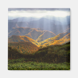 Aimant Soleil Sur Les Montagnes Shirakami-Sanchi