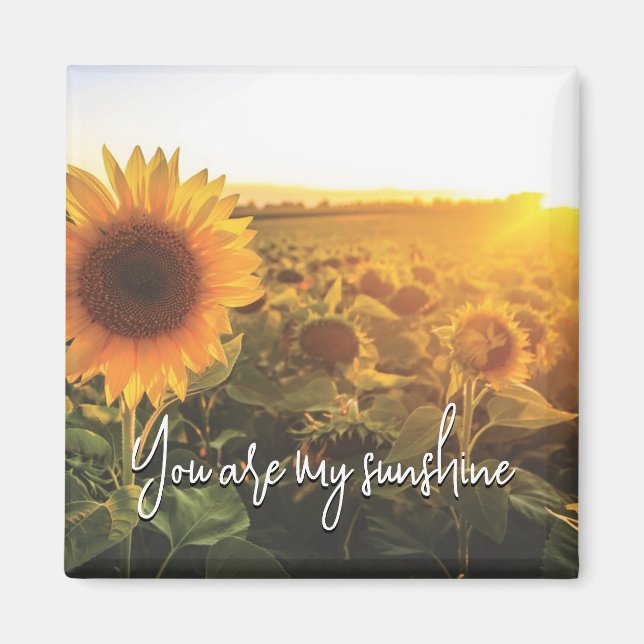 Aimant Soleil tournesol (Devant)