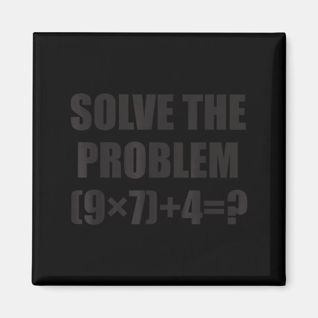 Aimant Solve The Problem Funny 67 Meme Brainrot Math Teac (Devant)