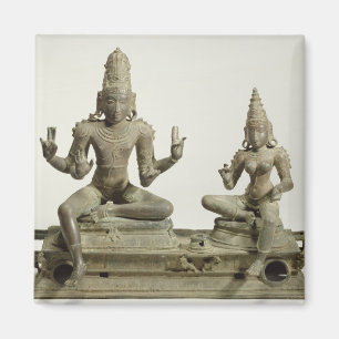 Aimant Somaskanda, Chola, Tamil Nadu (bronze)