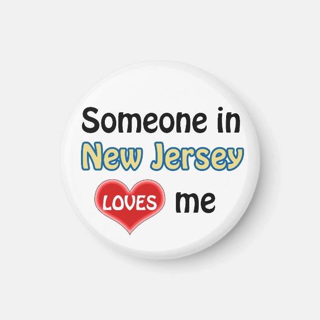 Aimant Someone in New Jersey loves me (Devant)