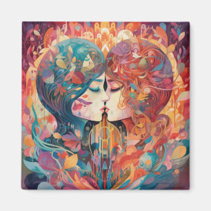 Aimant Son Amour, Son Chemin Style Art Déco Biss lesbie