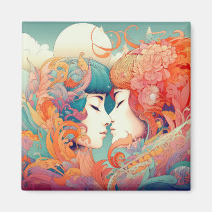 Aimant Son Amour, Son Chemin Style Art Déco Biss lesbie