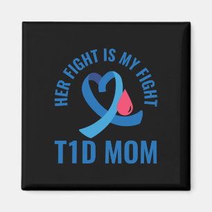 Aimant Son combat est mon combat T1d Maman Connaissance d