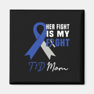 Aimant Son combat est mon combat T1D Maman Conscience du