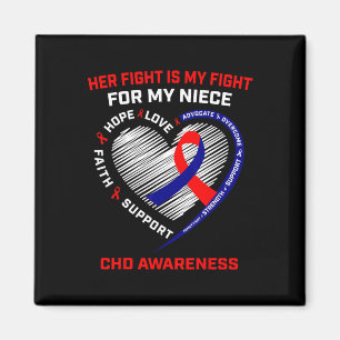Aimant Son combat Niece Chd Sensibilisation aux maladies