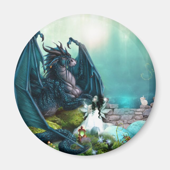Aimant Son Imaginaire animal de compagnie Dragon and Fair (Devant)