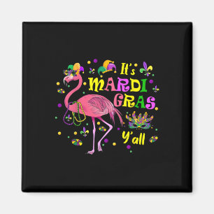 Aimant Son Mardi Gras Y'all Flamant rose Costume Filles F