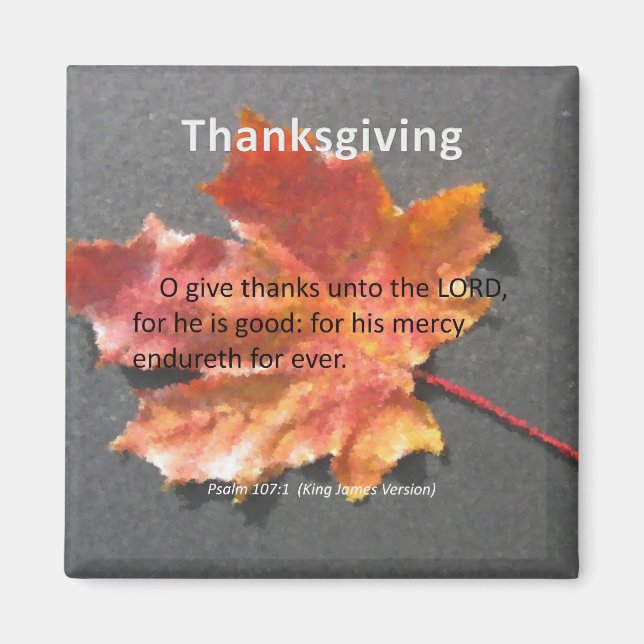 Aimant Son Mercy Endureth Thanksgiving Psaume 107:1 (Devant)