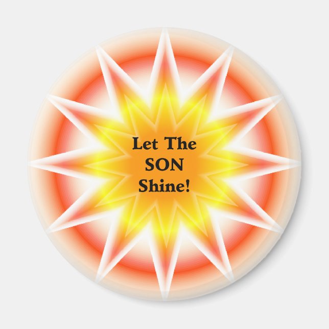 Aimant SONburst : Que le FILS brille (Devant)