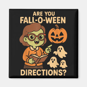 Aimant sont drôles les directions de la fête d'Halloween 