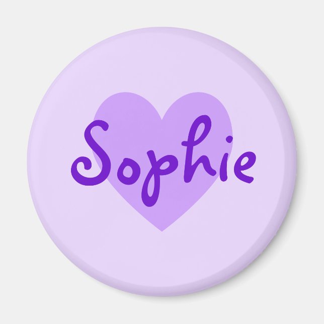 Aimant Sophie en violet (Devant)