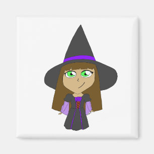 Aimant sorcière chibi