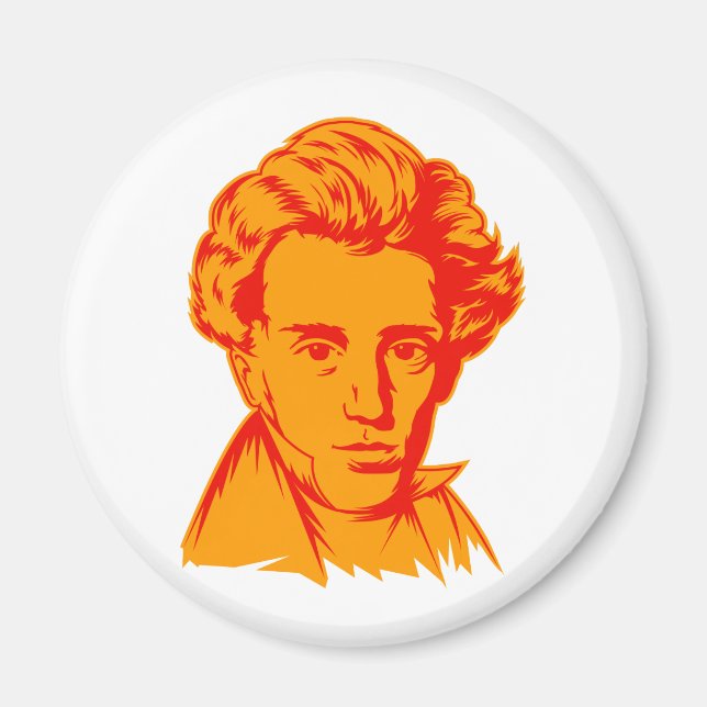 Aimant Soren Kierkegaard philosophie portra existentialis (Devant)