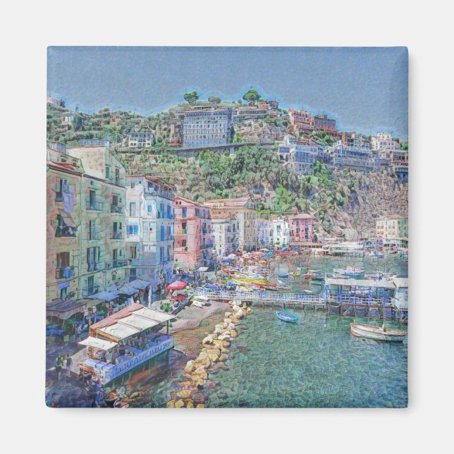 Aimant SORRENTO, Marina Grande, Réfrigérateur (Devant)