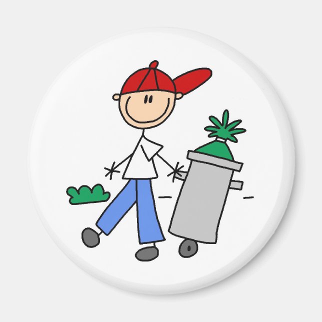 Aimant Sortir L'Aimant À Déchets (Devant)
