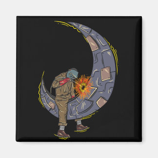 Aimant soudage de lune