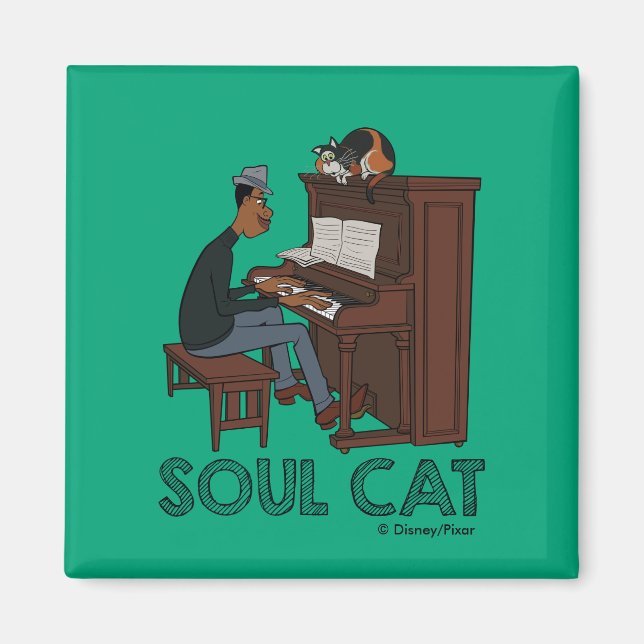 Aimant Soul | Joe & Mr Mittens au piano (Devant)