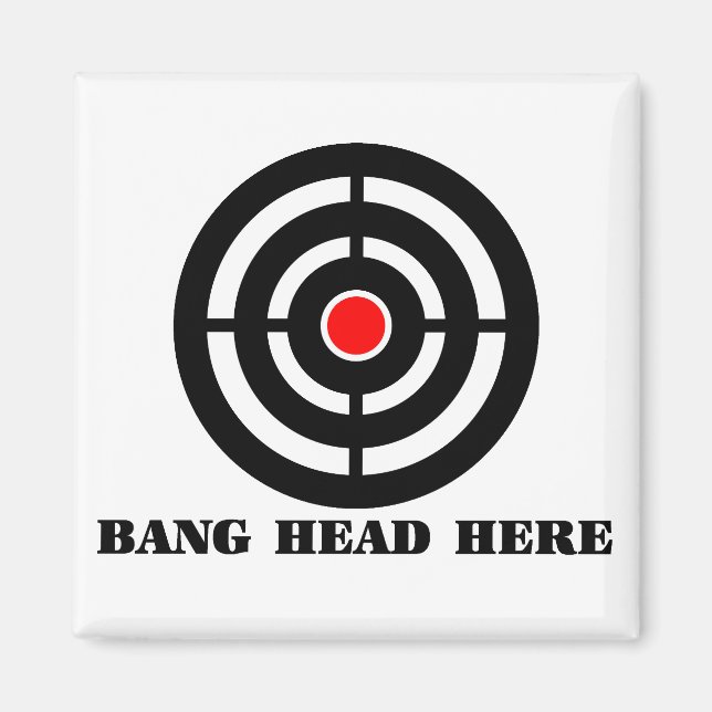 Aimant Soulagement du stress ergonomique : Tête de bang i (Devant)