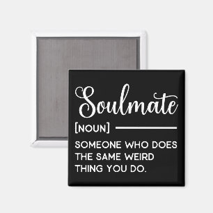 Aimant Soulmate Quelqu'Un Qui Fait La Même Chose Étrangèr