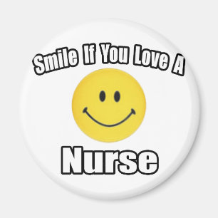 Aimant Souriez si vous aimez une infirmière