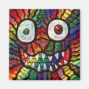 Aimant Sourire fou Rainbow Monbow