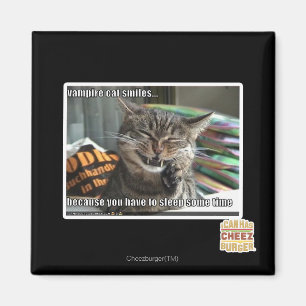 Aimant sourires de chat de vampire
