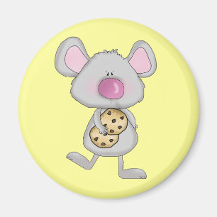 Aimant Souris avec Cookies T-shirts et cadeaux