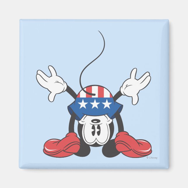 Aimant Souris Mickey Patriotique 3 (Devant)
