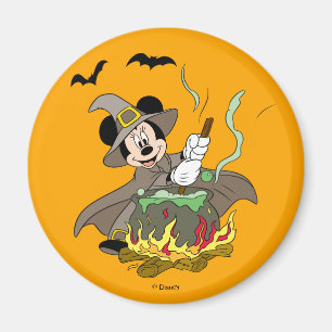 Aimant Souris Minnie Halloween Witch