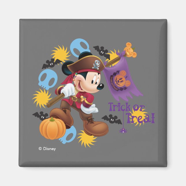 Aimant Souris Pirate Mickey | Tricoter ou traiter (Devant)