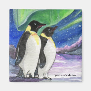Aimant Sous le Penguin Lumière Art