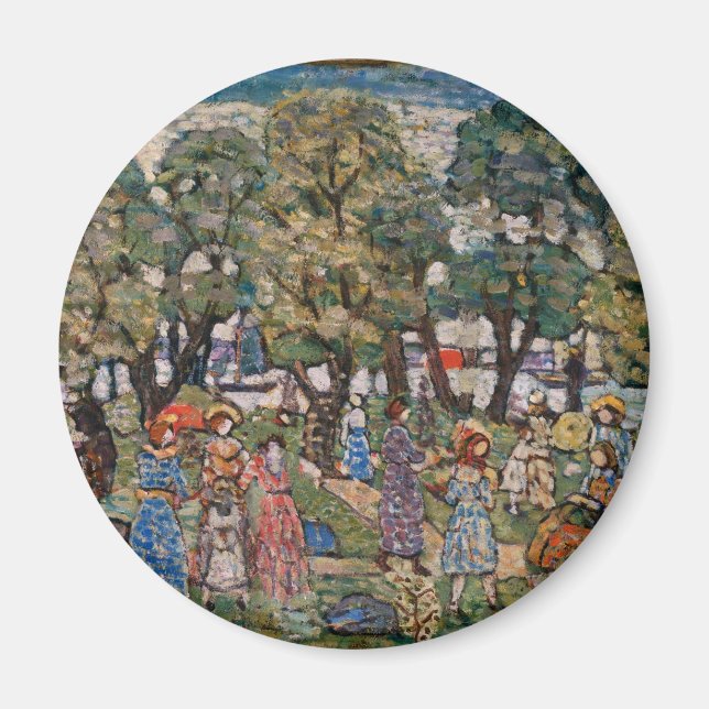 Aimant Sous les arbres de Maurice Prendergast, Art (Devant)