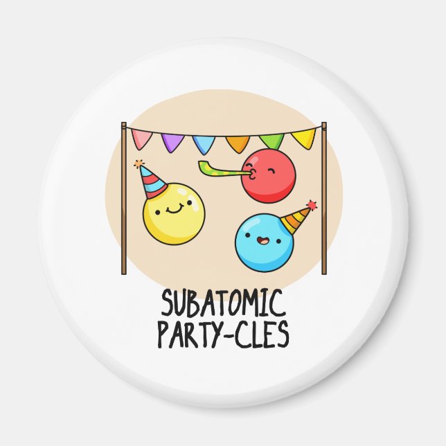 Aimant Sous-Parti Atomique - cycles Funny Science Pun (Devant)