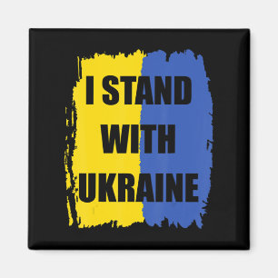 Aimant Soutenez l'Ukraine Je prends position avec l'Ukrai