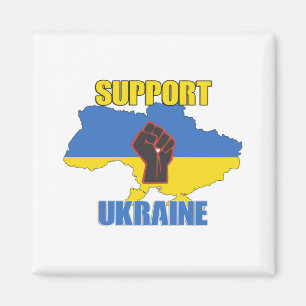 Aimant Soutenez l'Ukraine - Paix et Amour pour l'Ukraine