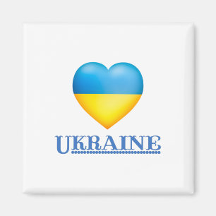 Aimant Soutenez l'Ukraine - Paix et Amour pour l'Ukraine