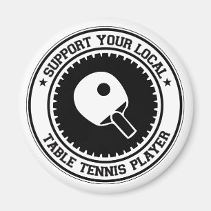 Aimant Soutenez votre joueur local de ping-pong