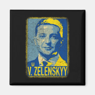 Aimant Soutenir l'Ukraine Je suis avec l'Ukraine Volodymy