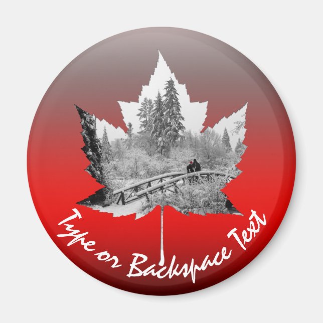 Aimant souvenir Canada - Aimant personnalisé Canad (Devant)