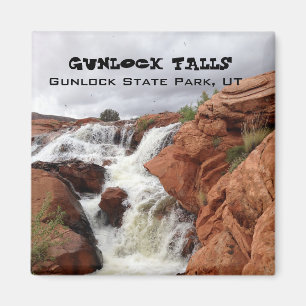 Aimant souvenir—Chutes Gunlock, Parc d'état Gunloc