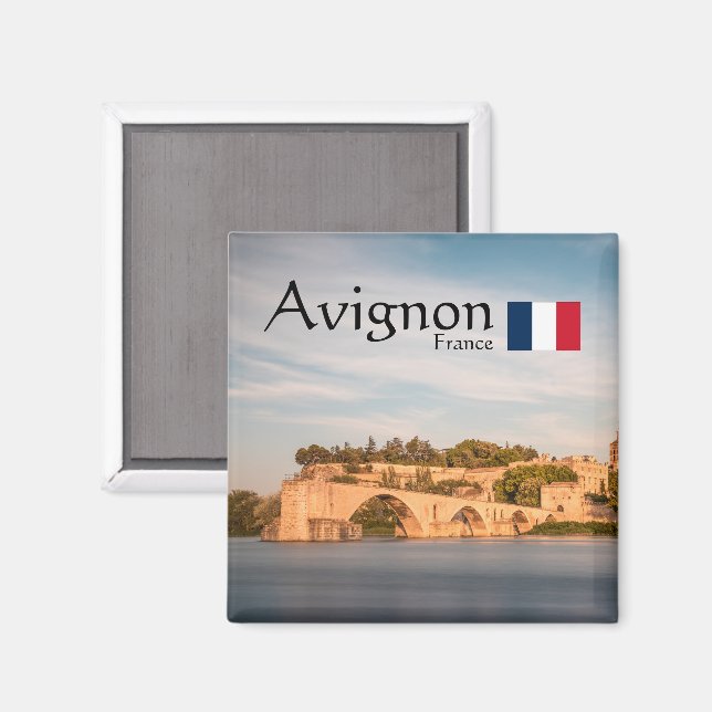 Aimant Souvenir d'Avignon (Recto/Verso)