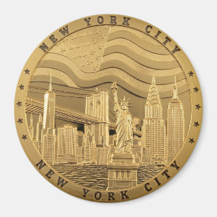 Aimant Souvenir de la Skyline de New York City en