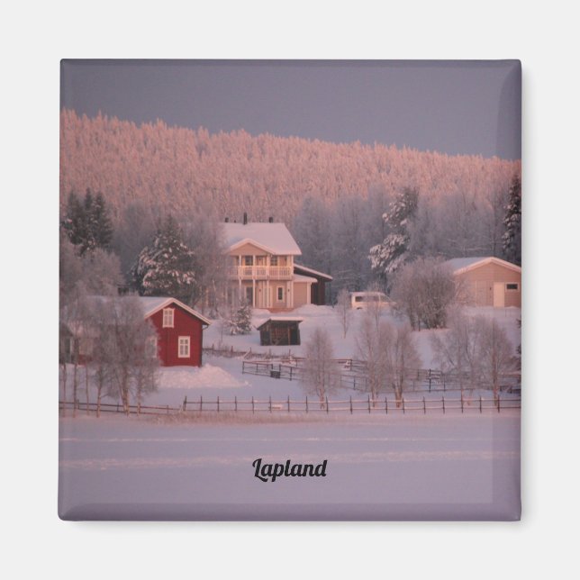 Aimant Souvenir de Laponie (Devant)