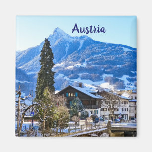 Aimant Souvenir de l'Autriche Vorarlberg en hiver